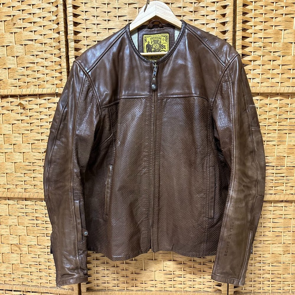 Roland Sands Men’s Barfly Leather Motorcycle Jacket